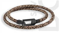 Bracciale Borsari gioielli Uomo Eldorado in Argento Diamante Black 0.012 Ct BR-ELD11BDN/L - BR-ELD11BDN/L